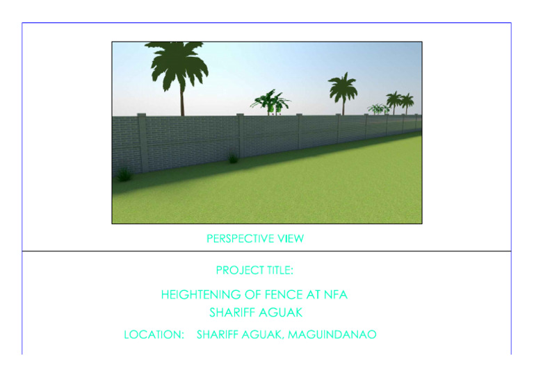 Fence Plan Page 1 | PDF