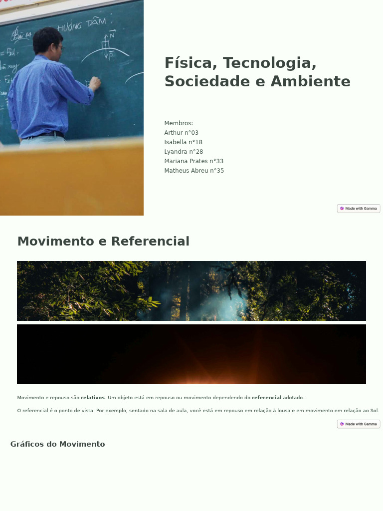 Movimento e Referenciais na Física | PDF
