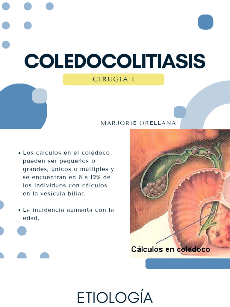 Coledocolitiasis y Colangitis 1 | PDF | Especialidades Medicas ...