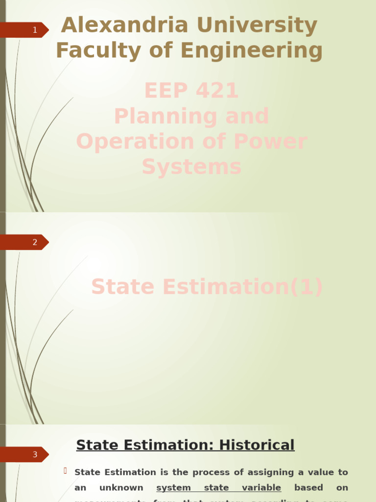 Power System State Estimation Basics | PDF | Least Squares | Errors And ...