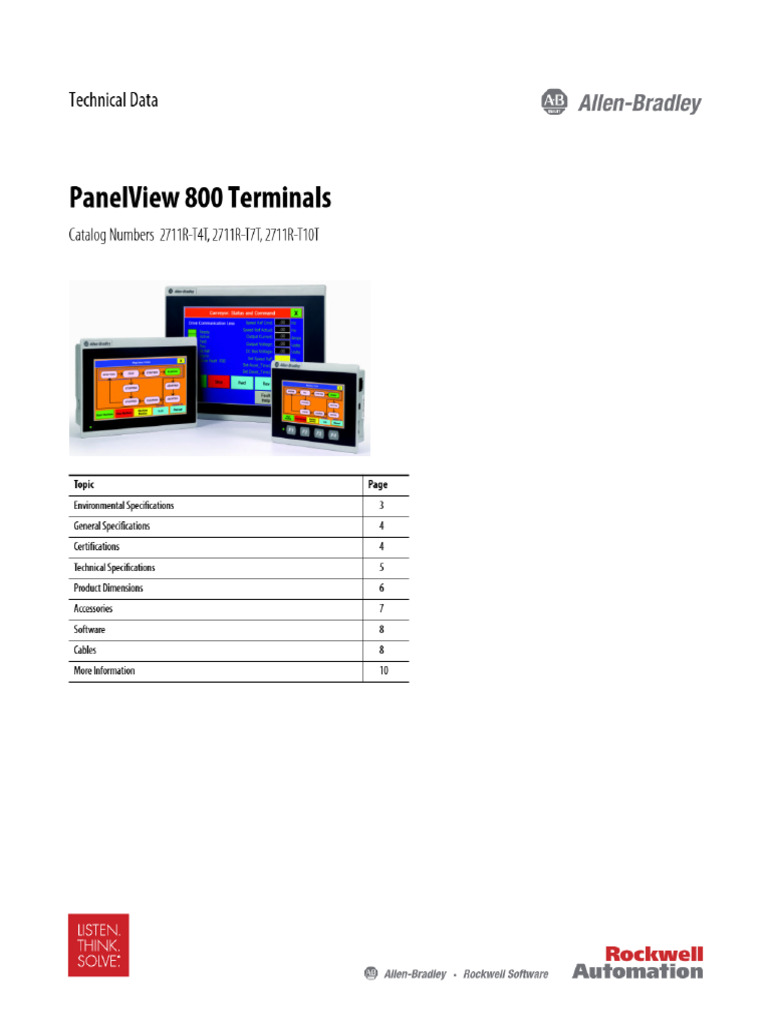AB PanelView 800 | PDF