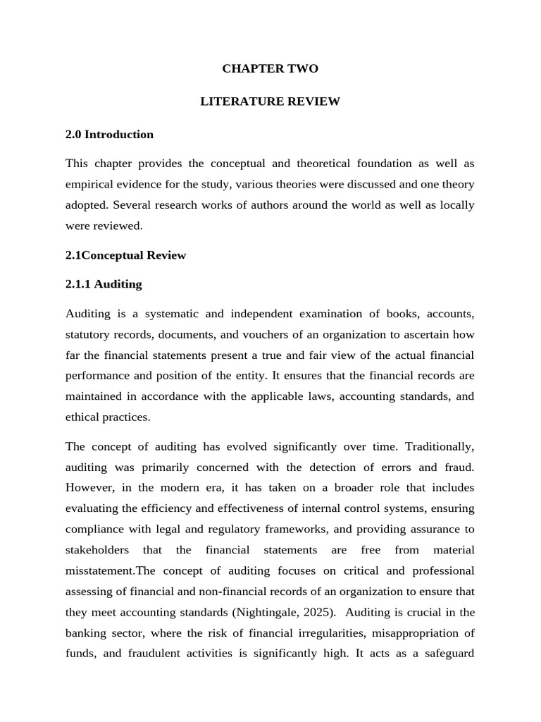 Chapter 2 Impact of Auditing 050933 | PDF | Audit | Internal Control