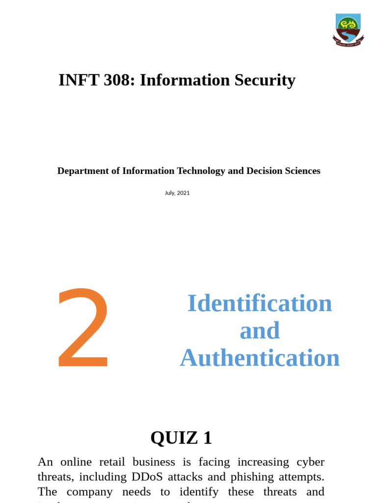 Cybersecurity Threats and Controls Guide | PDF | Authentication ...