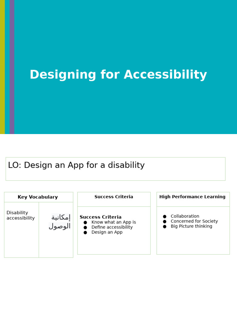 Design An App For Disability | PDF | Application Software | Accessibility