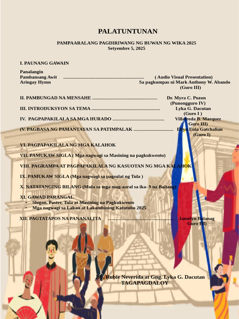 PALATUNTUNAN | PDF