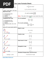 Gas Laws Reference Guide | PDF
