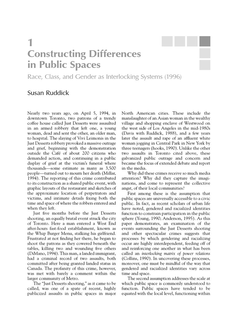 W1 Ruddick | PDF | Gender | Gender Studies