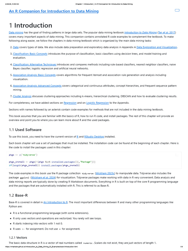 R Code Companion for Data Mining | PDF | Cluster Analysis | Statistical ...
