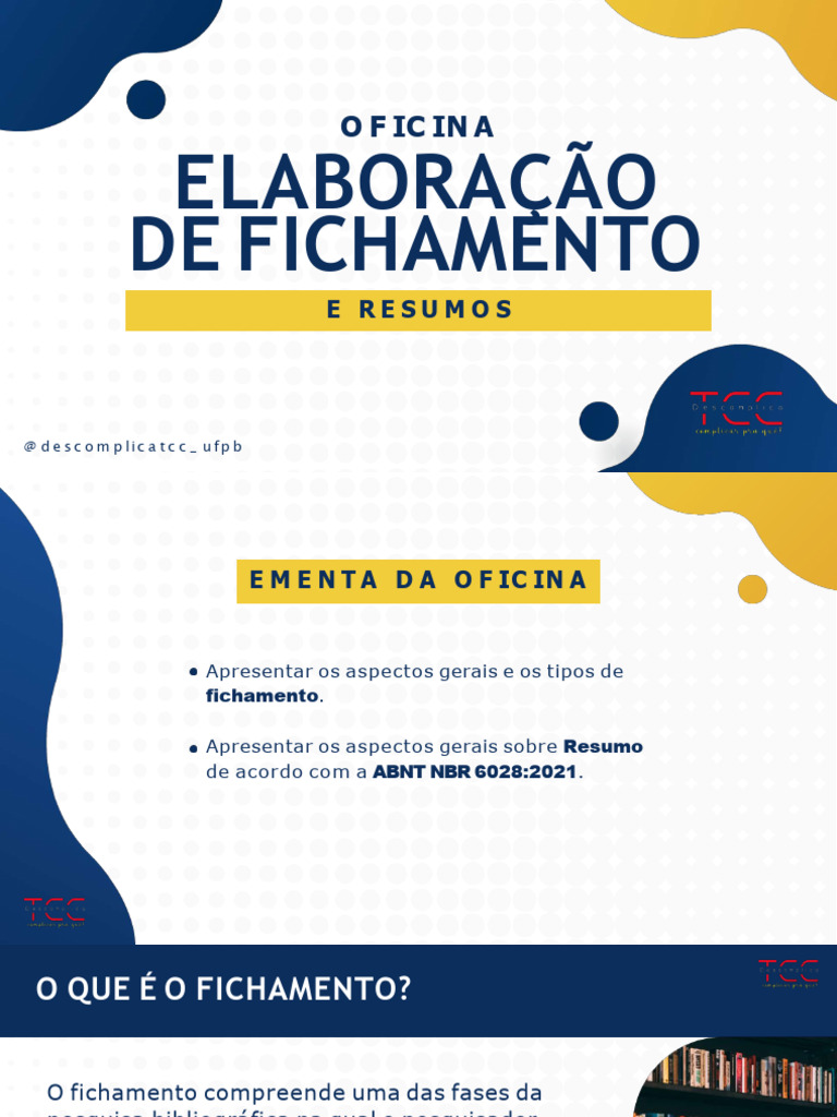 Tipos de Fichamento e Resumo ABNT | PDF | Abstract (resumo) | Science
