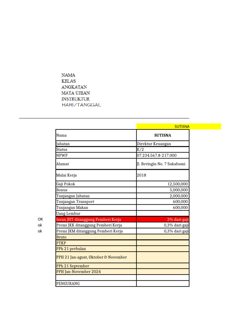 Lembar Jawaban Pph Potput Yopi Wijaya Pdf