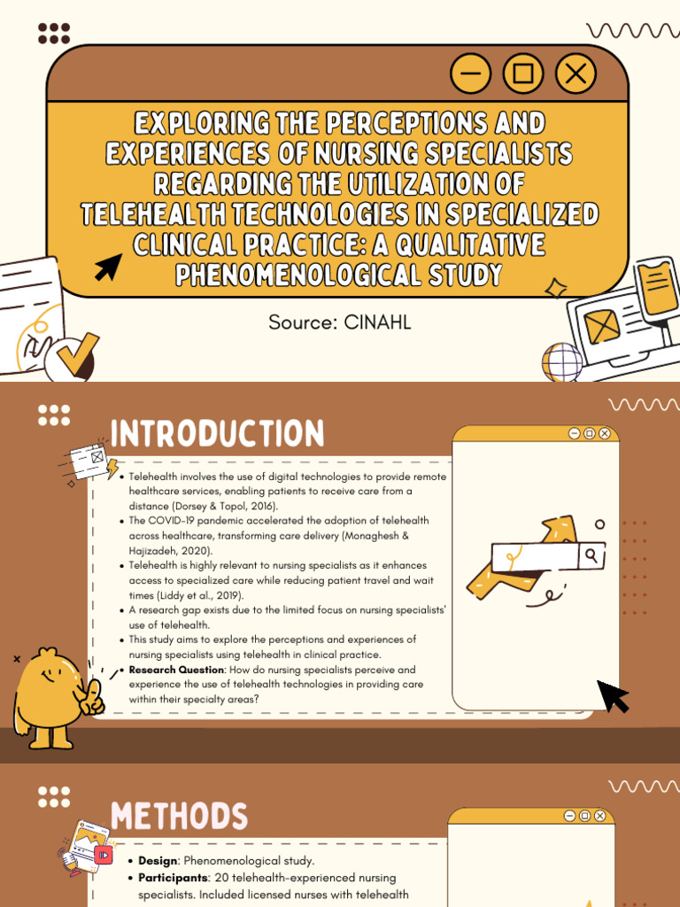 Nursing Specialists' Views on Telehealth | PDF | Health Sciences ...