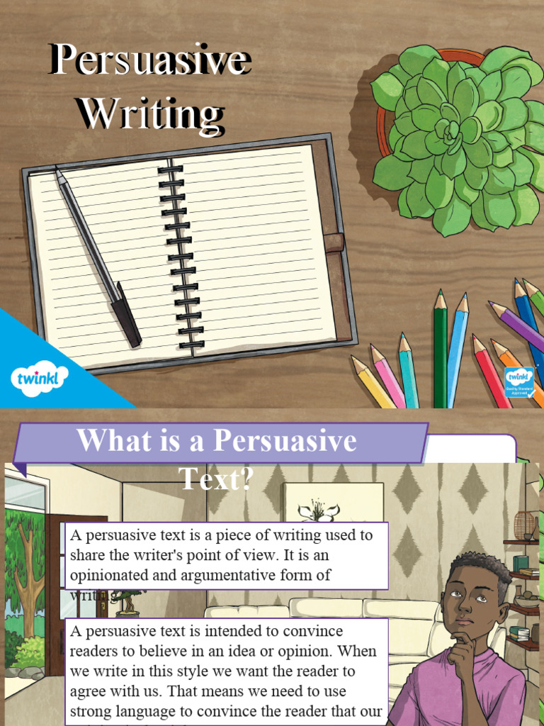 Understanding Persuasive Texts | PDF | Argument | Verb