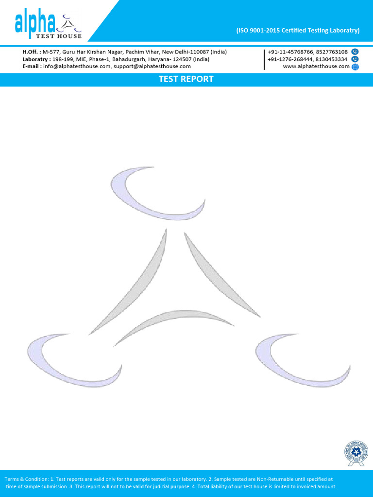 Alpha Test House Test Report Summary | PDF