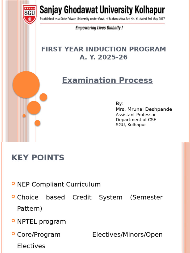 First Year CSE Induction Guide 2025-26 | PDF | Tests | Evaluation