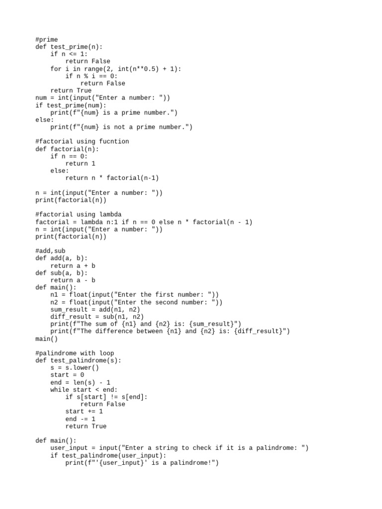 Python Functions for Math Operations | PDF
