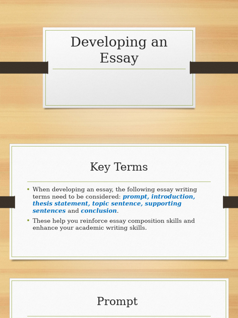 Developing An Essay | PDF | Essays | Argument