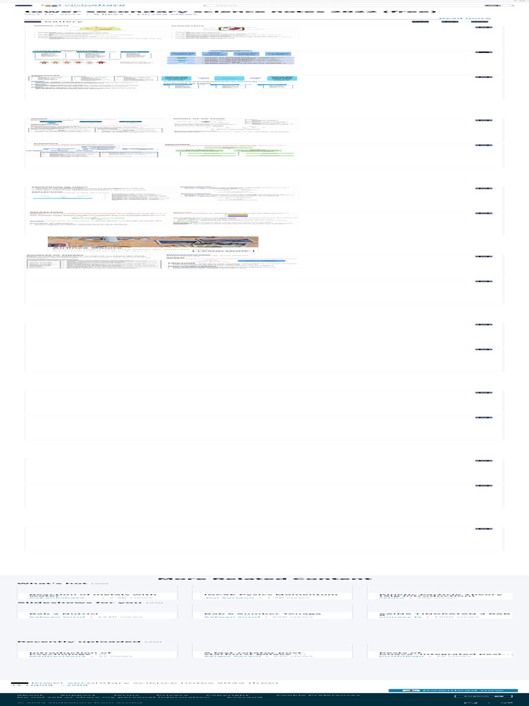 Free Lower Secondary Science Notes | PDF