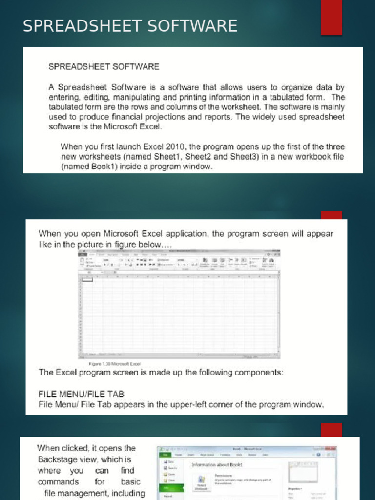 Spreadsheet Software 1.3b | PDF