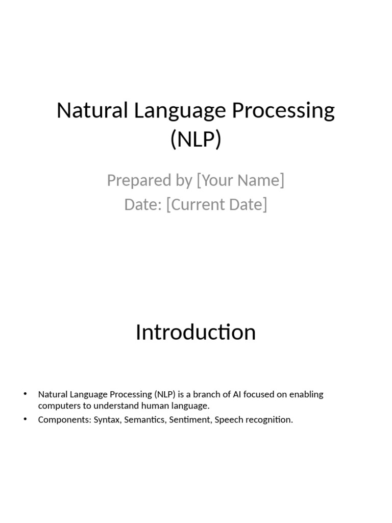 Understanding Natural Language Processing | PDF