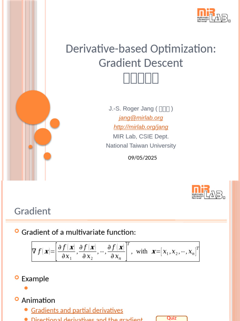Gradient Descent Optimization Techniques | PDF | Mathematical ...