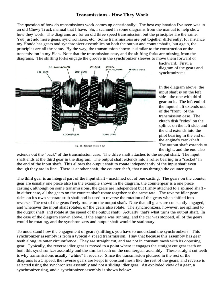 Transmissions | PDF | Manual Transmission | Gear