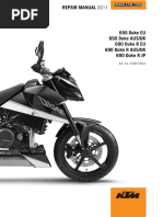KTM 690 Duke, 2008, Repair Manual, English, Eu, Aus, Uk, JP, Usa | PDF