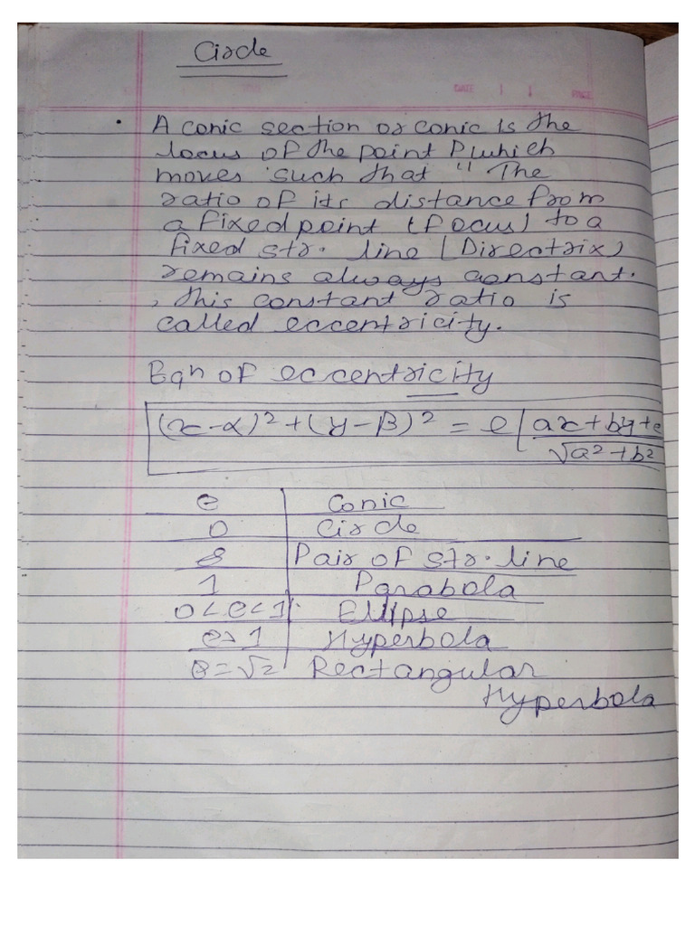 Circle Short Notes | PDF