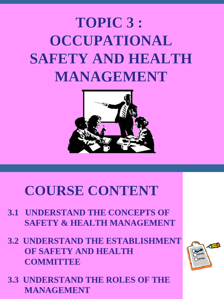 Occupational Safety and Health Management | PDF | Occupational Safety ...