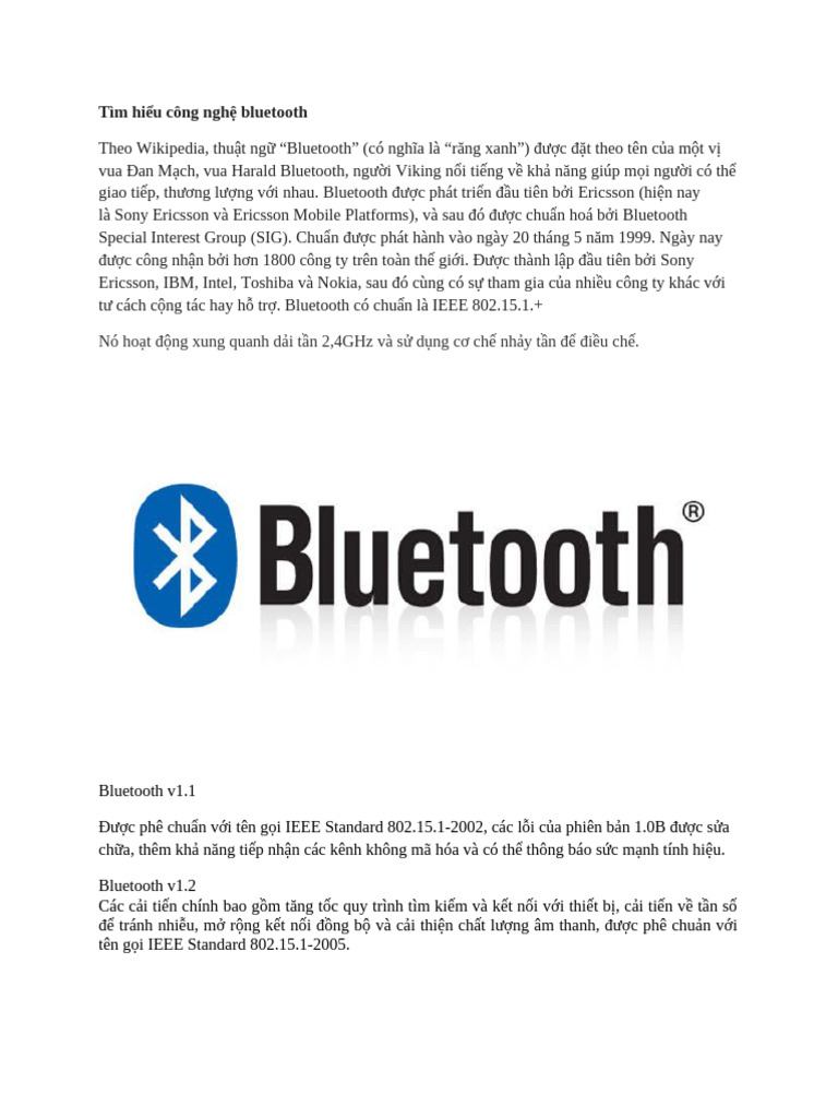 Bluetooth | PDF
