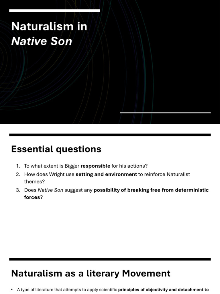 Naturalism in Richard Wright's Native Son | PDF | Determinism | Free Will