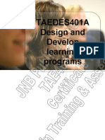 TAEDES401A Design and Develop Learning Programs