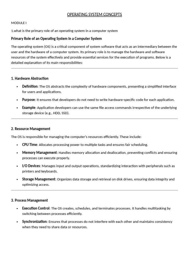 Operating System Concepts | PDF | Process (Computing) | Operating System