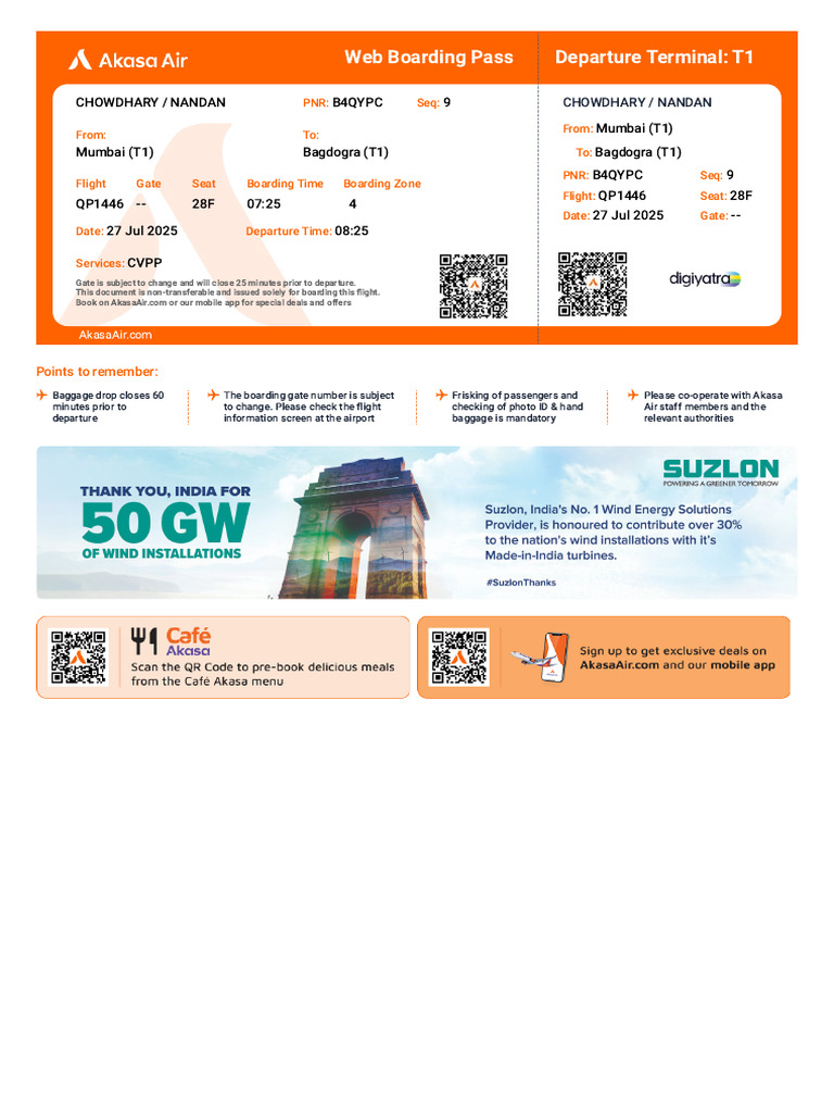CVPP Services for Flight QP1446 | PDF