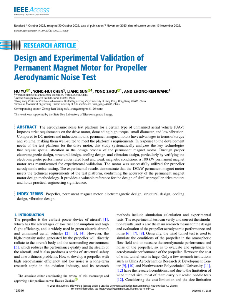 1A. Design and Experimental Validation of Permanent Magnet Motor For ...