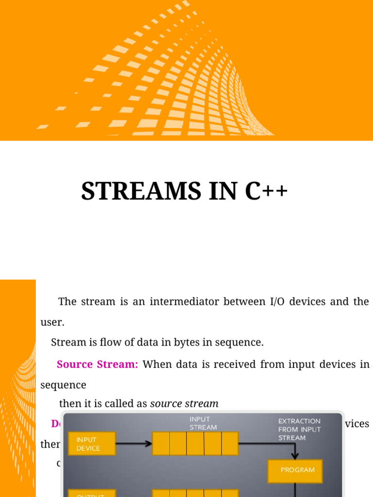 C++ Stream Basics and Formatting | PDF | C++ | Software