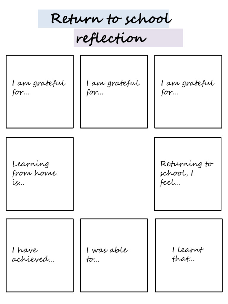 Grateful Reflections on Returning to School | PDF