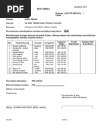 Nota Minta 2025 | PDF