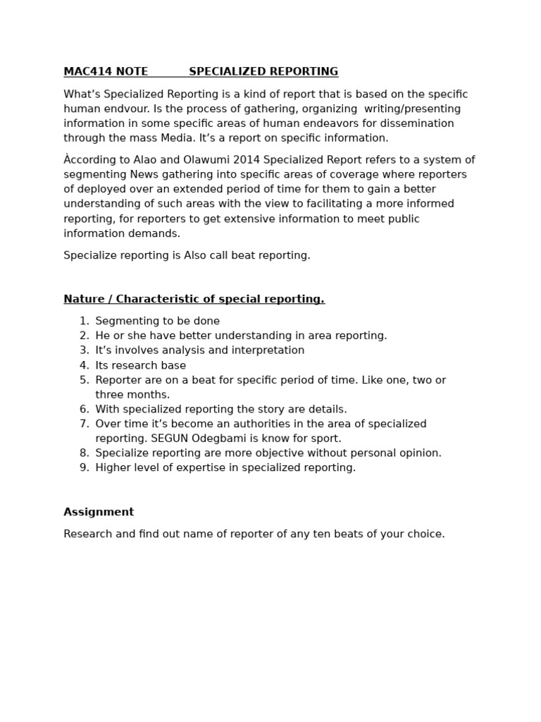 Mac 414 Note | PDF