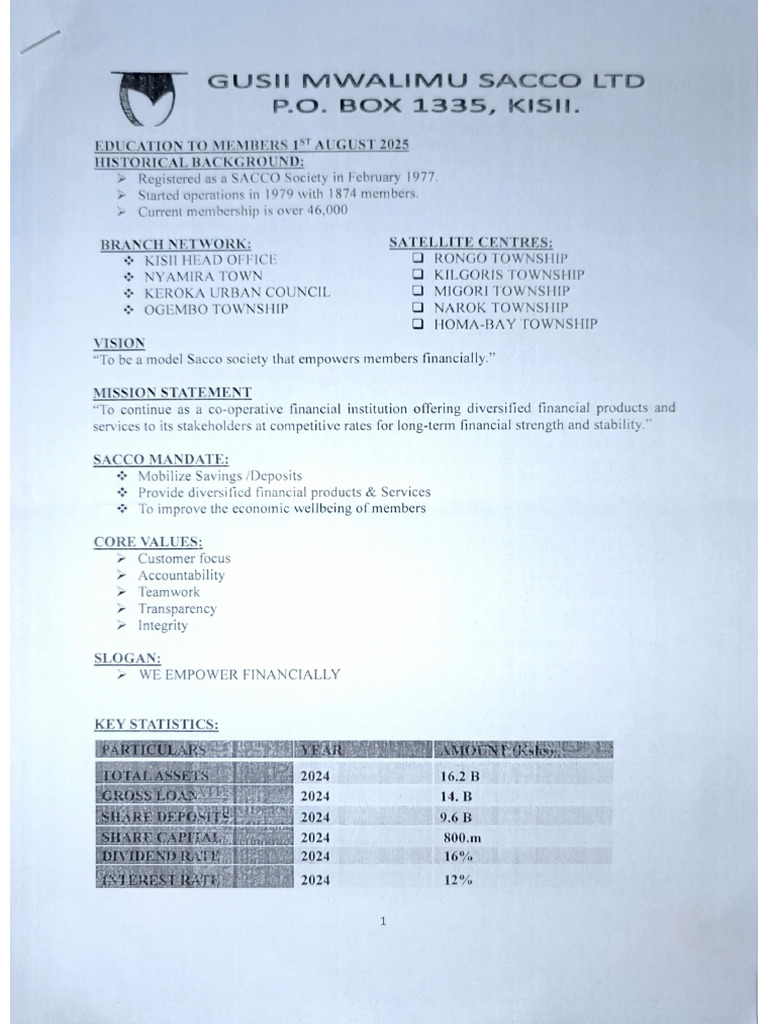 Gusii Mwalimu | PDF