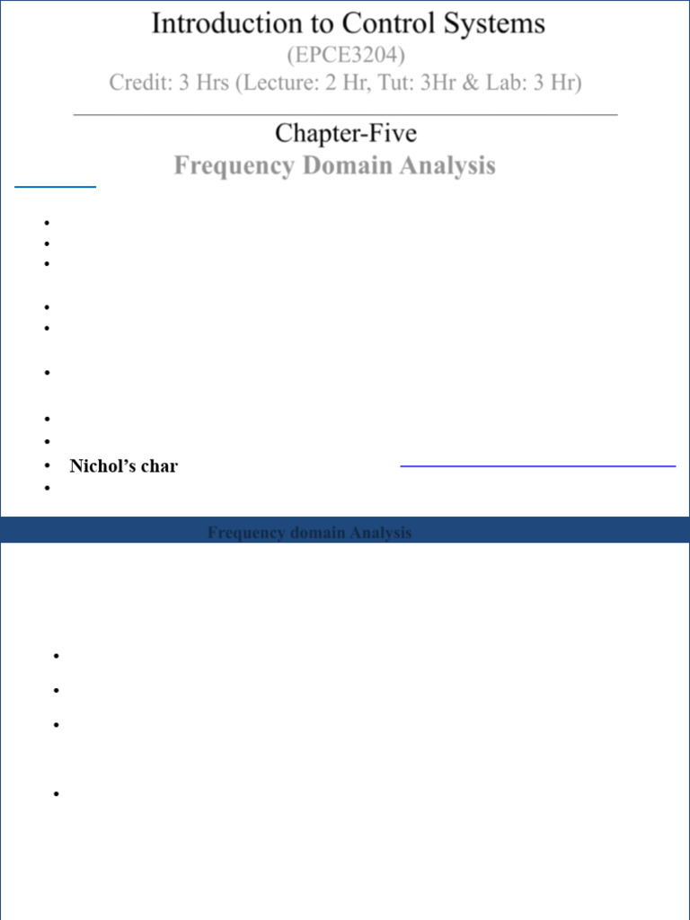 Frequency Domain Analysis in Control Systems | PDF | Telecommunications ...
