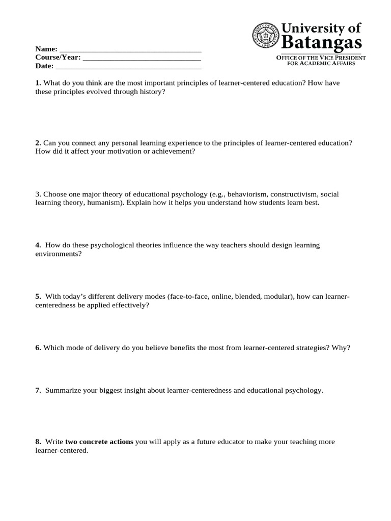 Lesson 1 Assessment | PDF