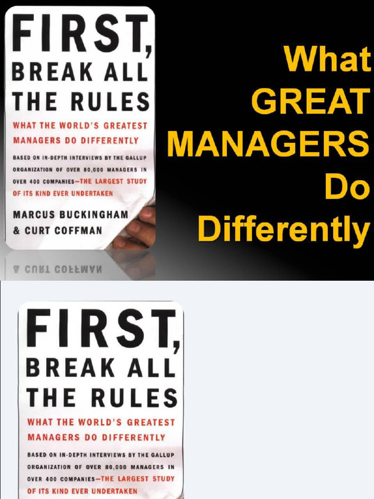 First Break All The Rules | PDF