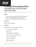 Tutorial Instalasi Flowgorithm Lengkap | PDF