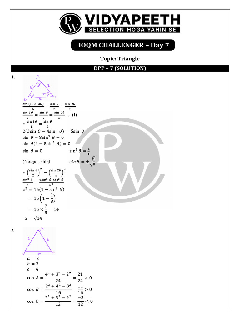 Triangle Geometry Solutions and Concepts | PDF | Chess | Chess Openings