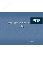 Read-Only Tables in Oracle 11g