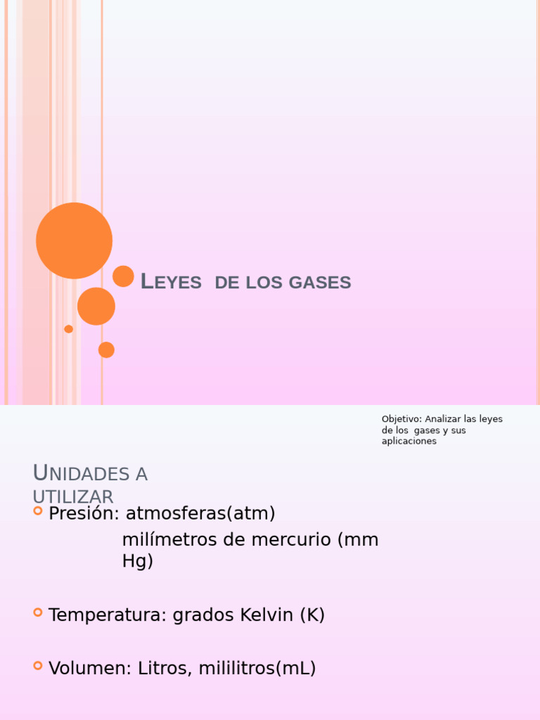 Leyes de los Gases: Boyle, Charles y Gay-Lussac | PDF | Gases | Física ...