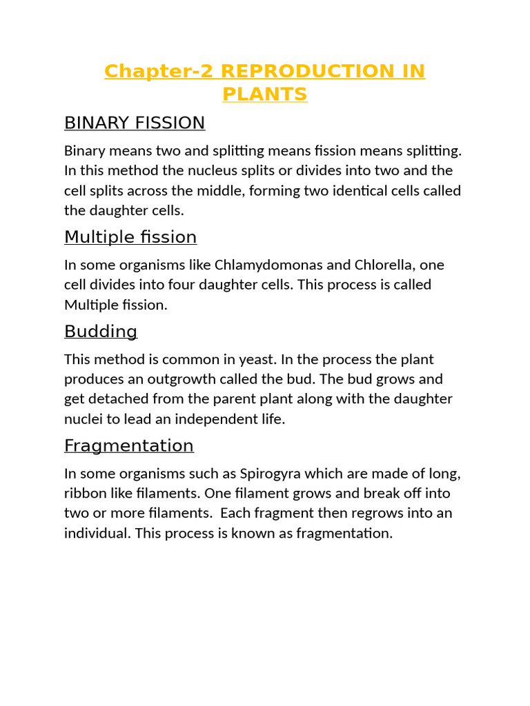 Plant Reproduction Methods Explained | PDF
