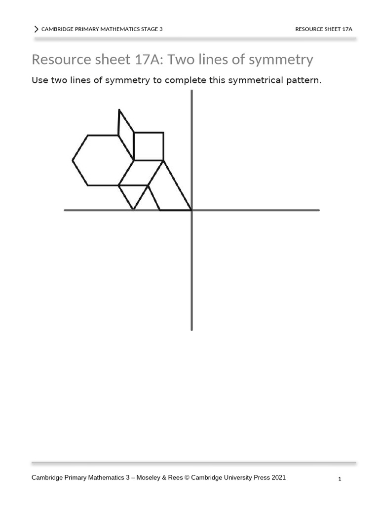 Symmetrical Patterns in Stage 3 Math | PDF