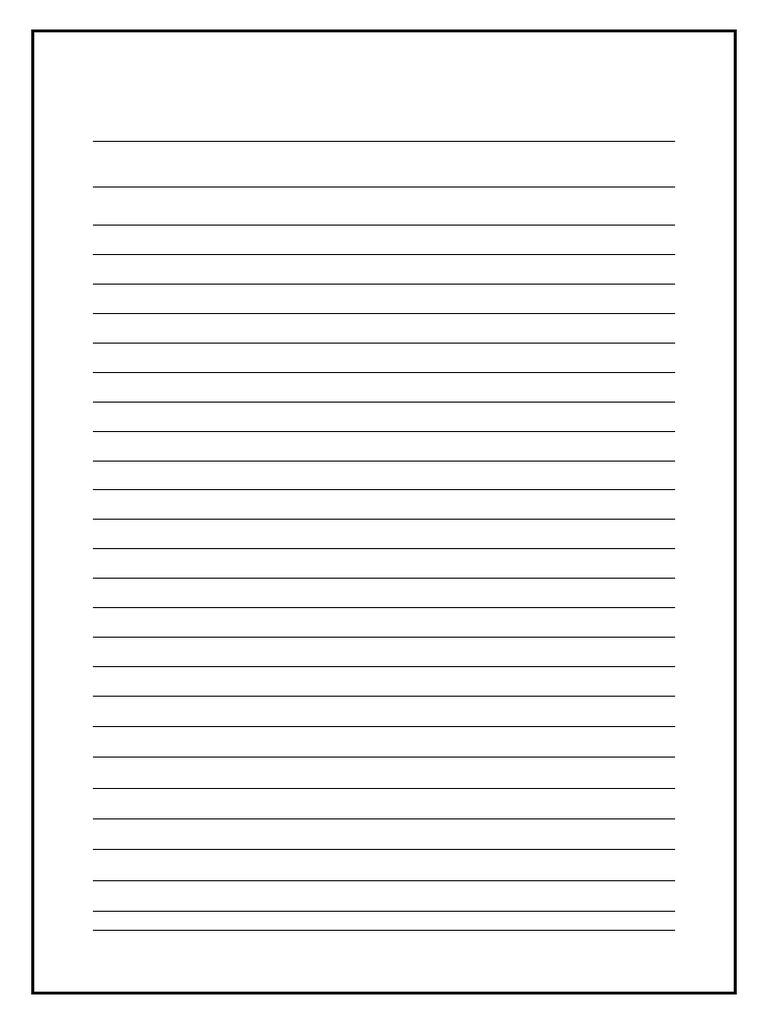 Border With Lines | PDF