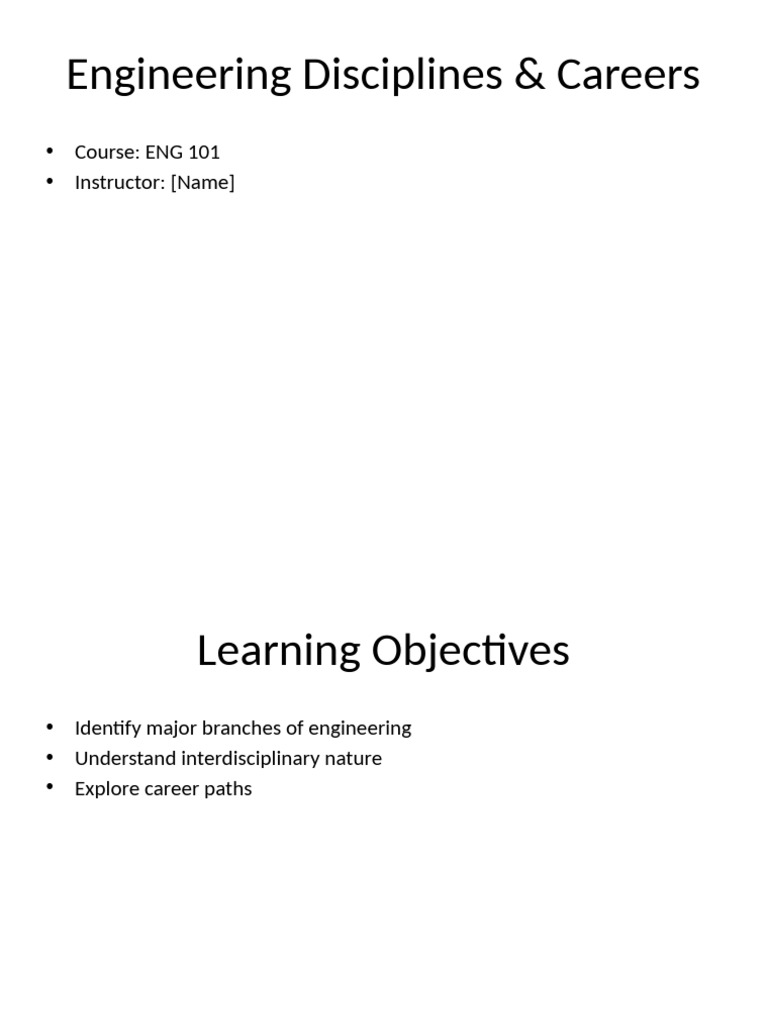 Explore Engineering Careers & Disciplines | PDF